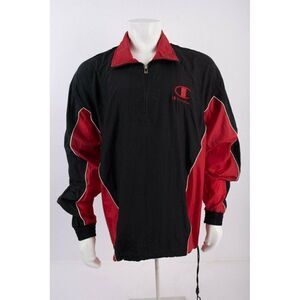 Vintage 90s Champion Mens XL Windbreaker 1/4 Zip